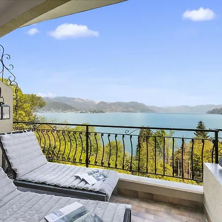 Apartment Elegant Panorama View With Pool - Happy Stresa